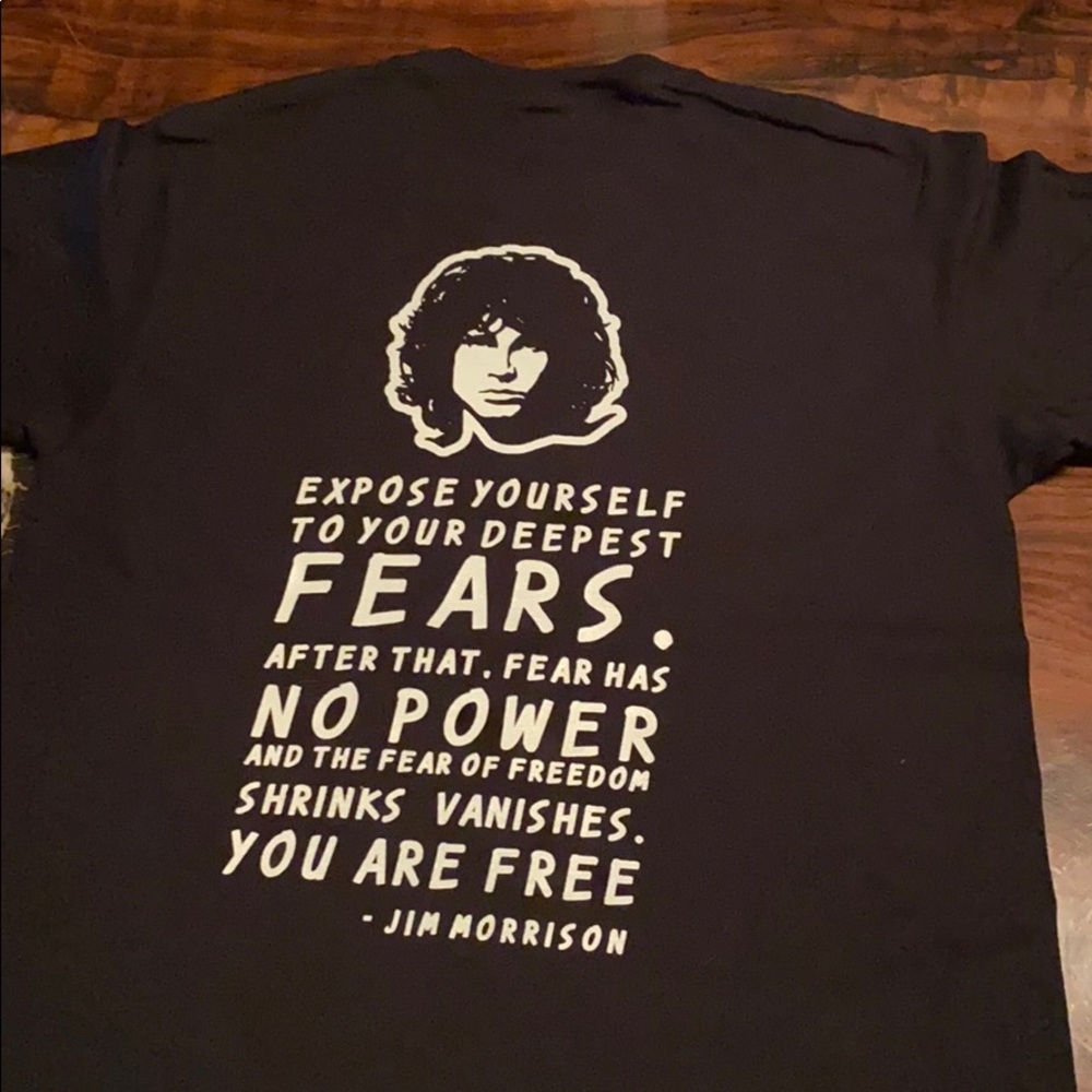 Black Jim Morrison Tee.  Various sizes.  New. - Picture 3 of 6